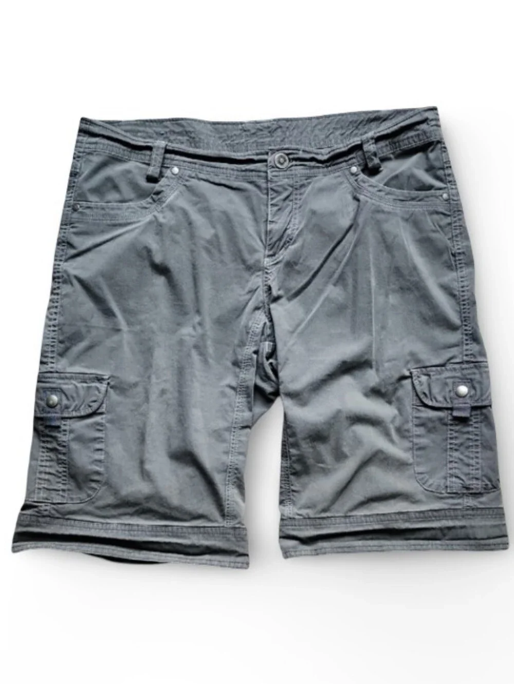 KÜHL Gray Cargo Hiking Shorts Women’s Size 14 Stretch‎ Outdoor Utility